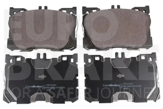 Bremsbelagsatz, Scheibenbremse Vorderachse EUROBRAKE 5502223391 Bild Bremsbelagsatz, Scheibenbremse Vorderachse EUROBRAKE 5502223391