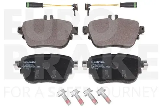 Bremsbelagsatz, Scheibenbremse Hinterachse EUROBRAKE 5502223393 Bild Bremsbelagsatz, Scheibenbremse Hinterachse EUROBRAKE 5502223393