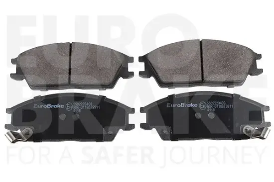 Bremsbelagsatz, Scheibenbremse Vorderachse EUROBRAKE 5502223403 Bild Bremsbelagsatz, Scheibenbremse Vorderachse EUROBRAKE 5502223403