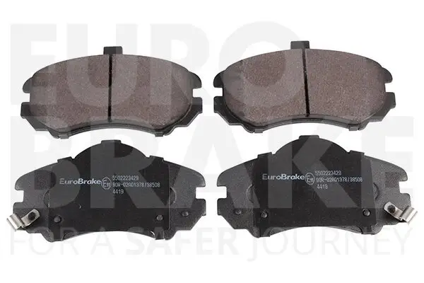 Bremsbelagsatz, Scheibenbremse Vorderachse EUROBRAKE 5502223429