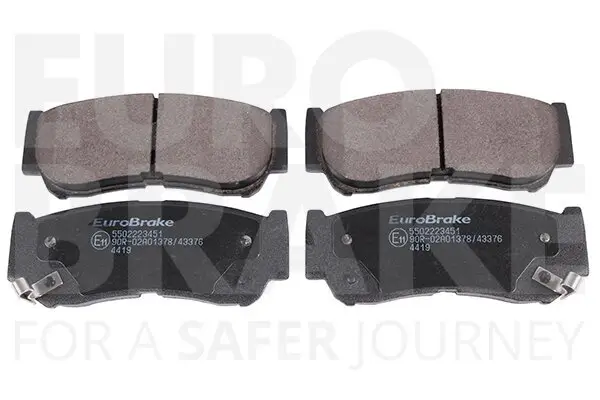 Bremsbelagsatz, Scheibenbremse Hinterachse EUROBRAKE 5502223451