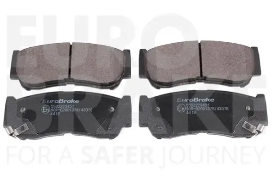 Bremsbelagsatz, Scheibenbremse Hinterachse EUROBRAKE 5502223451 Bild Bremsbelagsatz, Scheibenbremse Hinterachse EUROBRAKE 5502223451