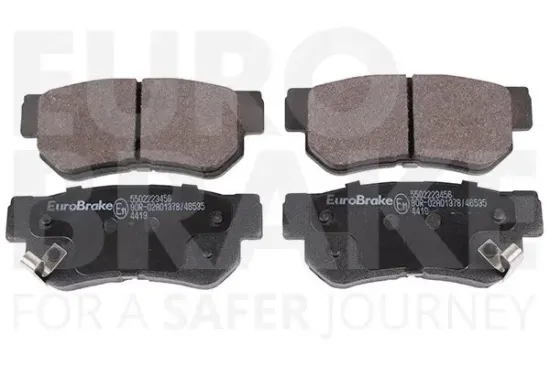 Bremsbelagsatz, Scheibenbremse Hinterachse EUROBRAKE 5502223456 Bild Bremsbelagsatz, Scheibenbremse Hinterachse EUROBRAKE 5502223456