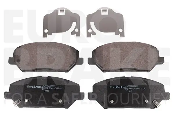Bremsbelagsatz, Scheibenbremse Vorderachse EUROBRAKE 5502223462