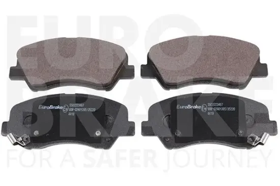 Bremsbelagsatz, Scheibenbremse Vorderachse EUROBRAKE 5502223467 Bild Bremsbelagsatz, Scheibenbremse Vorderachse EUROBRAKE 5502223467
