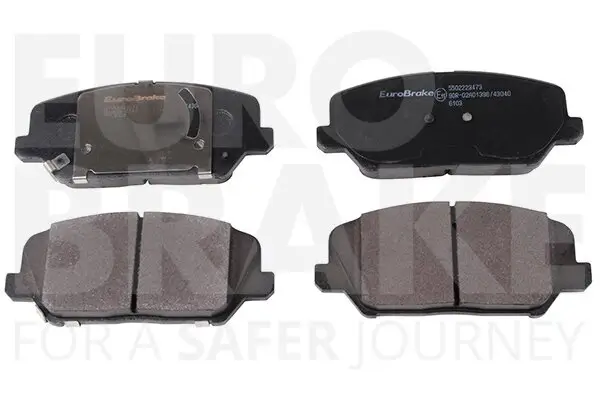 Bremsbelagsatz, Scheibenbremse Vorderachse EUROBRAKE 5502223473