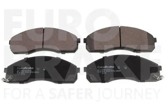 Bremsbelagsatz, Scheibenbremse Vorderachse EUROBRAKE 5502223512 Bild Bremsbelagsatz, Scheibenbremse Vorderachse EUROBRAKE 5502223512