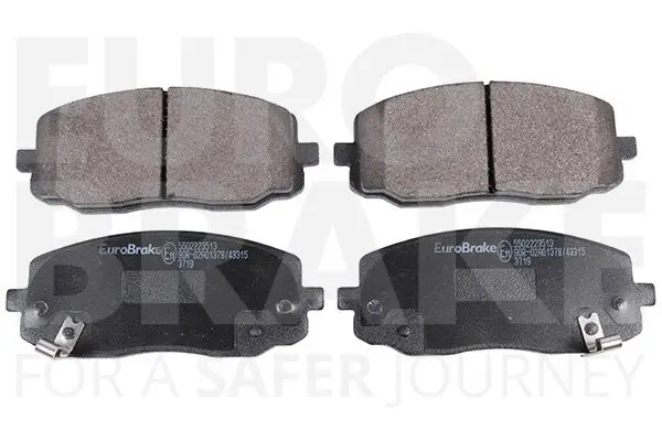 Bremsbelagsatz, Scheibenbremse Vorderachse EUROBRAKE 5502223513