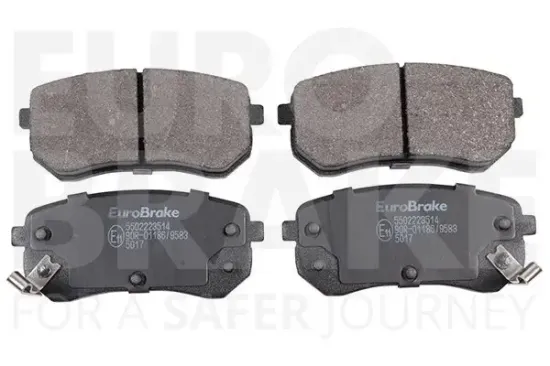 Bremsbelagsatz, Scheibenbremse Hinterachse EUROBRAKE 5502223514 Bild Bremsbelagsatz, Scheibenbremse Hinterachse EUROBRAKE 5502223514