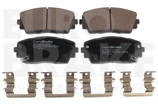Bremsbelagsatz, Scheibenbremse Vorderachse EUROBRAKE 5502223524