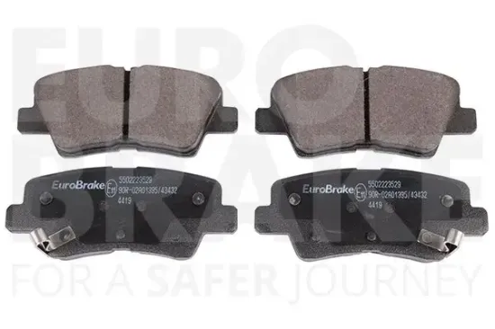 Bremsbelagsatz, Scheibenbremse EUROBRAKE 5502224538 Bild Bremsbelagsatz, Scheibenbremse EUROBRAKE 5502224538