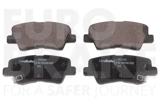 Bremsbelagsatz, Scheibenbremse EUROBRAKE 5502223531 Bild Bremsbelagsatz, Scheibenbremse EUROBRAKE 5502223531