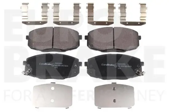 Bremsbelagsatz, Scheibenbremse Vorderachse EUROBRAKE 5502223533 Bild Bremsbelagsatz, Scheibenbremse Vorderachse EUROBRAKE 5502223533