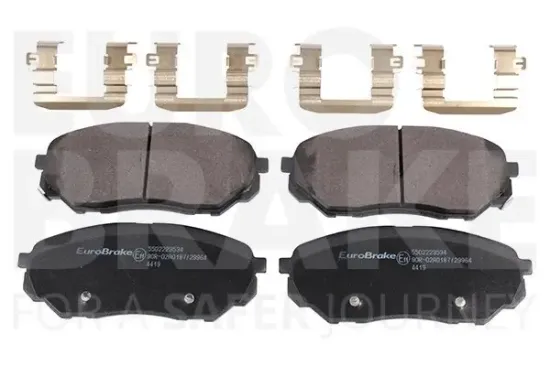 Bremsbelagsatz, Scheibenbremse Vorderachse EUROBRAKE 5502223534 Bild Bremsbelagsatz, Scheibenbremse Vorderachse EUROBRAKE 5502223534