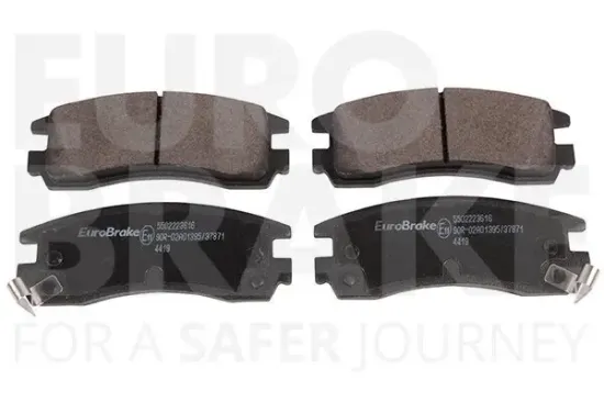 Bremsbelagsatz, Scheibenbremse Hinterachse EUROBRAKE 5502223616 Bild Bremsbelagsatz, Scheibenbremse Hinterachse EUROBRAKE 5502223616