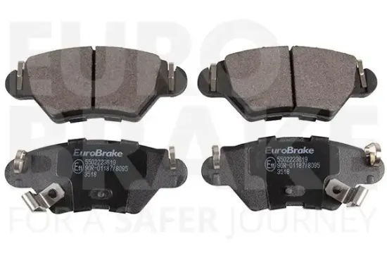 Bremsbelagsatz, Scheibenbremse EUROBRAKE 5502223619 Bild Bremsbelagsatz, Scheibenbremse EUROBRAKE 5502223619