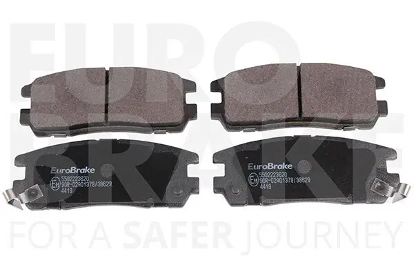 Bremsbelagsatz, Scheibenbremse Hinterachse EUROBRAKE 5502223620