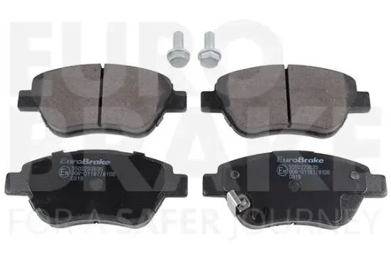 Bremsbelagsatz, Scheibenbremse Vorderachse EUROBRAKE 5502223635 Bild Bremsbelagsatz, Scheibenbremse Vorderachse EUROBRAKE 5502223635