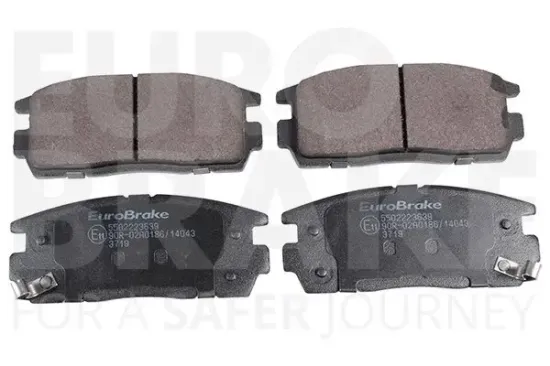Bremsbelagsatz, Scheibenbremse Hinterachse EUROBRAKE 5502223639 Bild Bremsbelagsatz, Scheibenbremse Hinterachse EUROBRAKE 5502223639