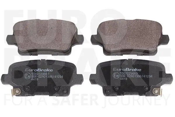 Bremsbelagsatz, Scheibenbremse Hinterachse EUROBRAKE 5502223663