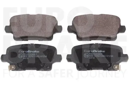 Bremsbelagsatz, Scheibenbremse Hinterachse EUROBRAKE 5502223663 Bild Bremsbelagsatz, Scheibenbremse Hinterachse EUROBRAKE 5502223663