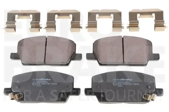 Bremsbelagsatz, Scheibenbremse Vorderachse EUROBRAKE 5502223664 Bild Bremsbelagsatz, Scheibenbremse Vorderachse EUROBRAKE 5502223664