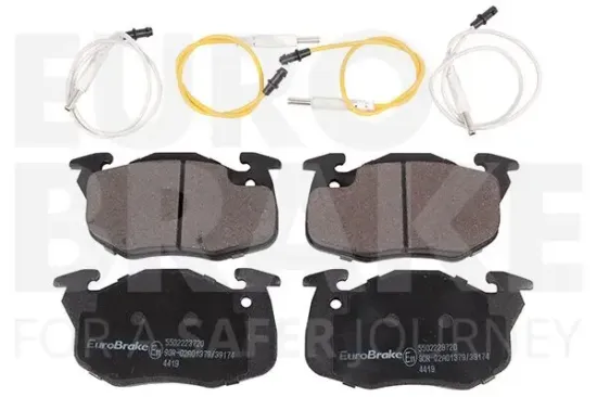 Bremsbelagsatz, Scheibenbremse Vorderachse EUROBRAKE 5502223720 Bild Bremsbelagsatz, Scheibenbremse Vorderachse EUROBRAKE 5502223720