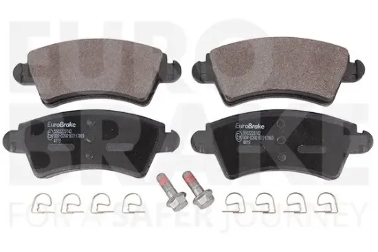 Bremsbelagsatz, Scheibenbremse Vorderachse EUROBRAKE 5502223742 Bild Bremsbelagsatz, Scheibenbremse Vorderachse EUROBRAKE 5502223742