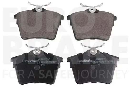 Bremsbelagsatz, Scheibenbremse Hinterachse EUROBRAKE 5502223745 Bild Bremsbelagsatz, Scheibenbremse Hinterachse EUROBRAKE 5502223745