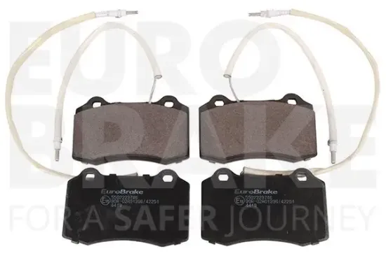 Bremsbelagsatz, Scheibenbremse Vorderachse EUROBRAKE 5502223746 Bild Bremsbelagsatz, Scheibenbremse Vorderachse EUROBRAKE 5502223746
