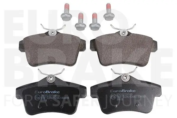 Bremsbelagsatz, Scheibenbremse Hinterachse EUROBRAKE 5502223749