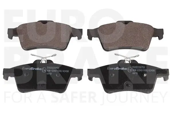 Bremsbelagsatz, Scheibenbremse Hinterachse EUROBRAKE 5502223753