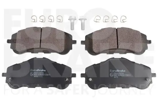 Bremsbelagsatz, Scheibenbremse Vorderachse EUROBRAKE 5502223754 Bild Bremsbelagsatz, Scheibenbremse Vorderachse EUROBRAKE 5502223754
