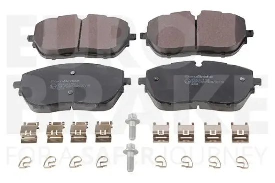 Bremsbelagsatz, Scheibenbremse Vorderachse EUROBRAKE 5502223758 Bild Bremsbelagsatz, Scheibenbremse Vorderachse EUROBRAKE 5502223758