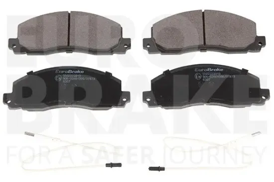 Bremsbelagsatz, Scheibenbremse Vorderachse EUROBRAKE 5502223919 Bild Bremsbelagsatz, Scheibenbremse Vorderachse EUROBRAKE 5502223919