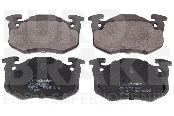 Bremsbelagsatz, Scheibenbremse Hinterachse EUROBRAKE 5502223928