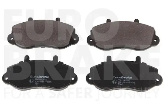 Bremsbelagsatz, Scheibenbremse Vorderachse EUROBRAKE 5502223945 Bild Bremsbelagsatz, Scheibenbremse Vorderachse EUROBRAKE 5502223945