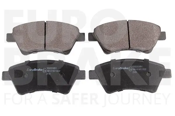 Bremsbelagsatz, Scheibenbremse Vorderachse EUROBRAKE 5502223951