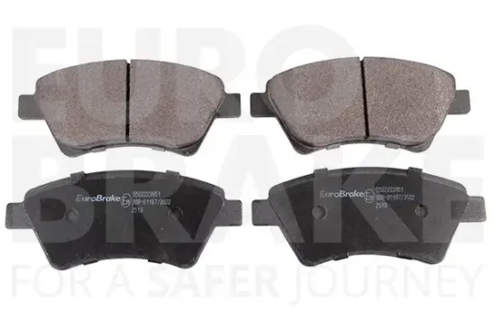 Bremsbelagsatz, Scheibenbremse Vorderachse EUROBRAKE 5502223951 Bild Bremsbelagsatz, Scheibenbremse Vorderachse EUROBRAKE 5502223951