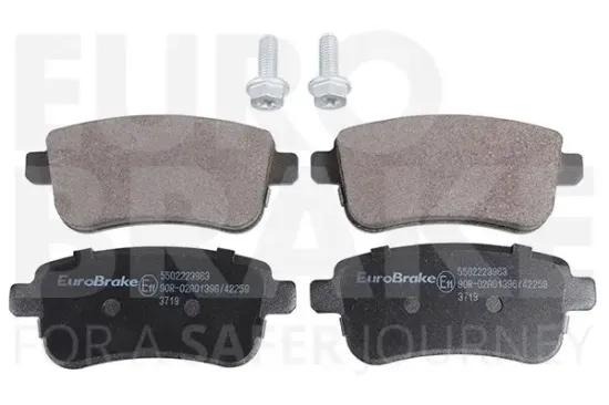 Bremsbelagsatz, Scheibenbremse Hinterachse EUROBRAKE 5502223963 Bild Bremsbelagsatz, Scheibenbremse Hinterachse EUROBRAKE 5502223963