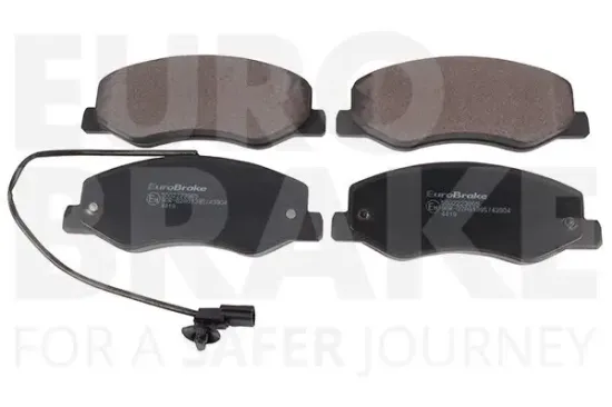 Bremsbelagsatz, Scheibenbremse Hinterachse EUROBRAKE 5502223965 Bild Bremsbelagsatz, Scheibenbremse Hinterachse EUROBRAKE 5502223965