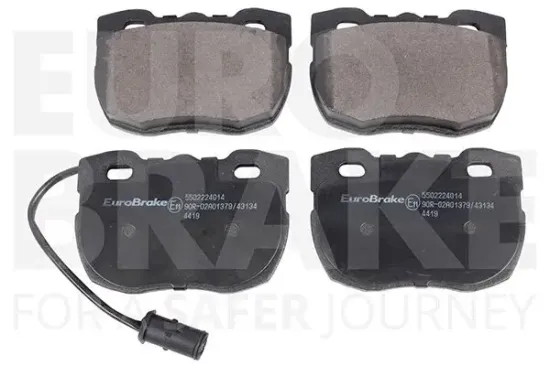 Bremsbelagsatz, Scheibenbremse Vorderachse EUROBRAKE 5502224014 Bild Bremsbelagsatz, Scheibenbremse Vorderachse EUROBRAKE 5502224014