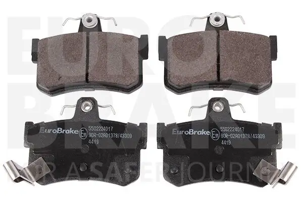 Bremsbelagsatz, Scheibenbremse Hinterachse EUROBRAKE 5502224017