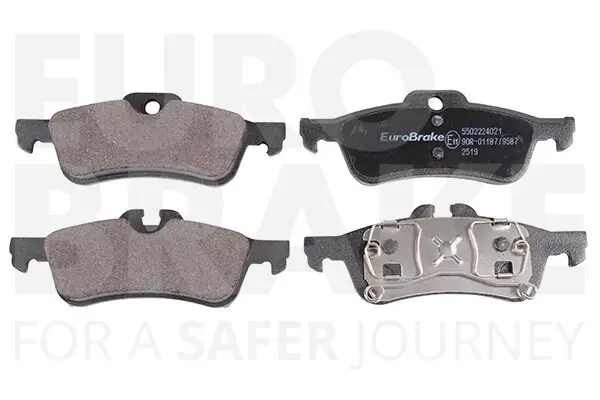 Bremsbelagsatz, Scheibenbremse Hinterachse EUROBRAKE 5502224021