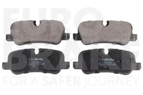 Bremsbelagsatz, Scheibenbremse Hinterachse EUROBRAKE 5502224031 Bild Bremsbelagsatz, Scheibenbremse Hinterachse EUROBRAKE 5502224031