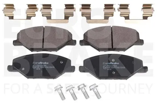 Bremsbelagsatz, Scheibenbremse EUROBRAKE 5502224304 Bild Bremsbelagsatz, Scheibenbremse EUROBRAKE 5502224304