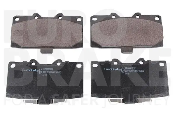 Bremsbelagsatz, Scheibenbremse Vorderachse EUROBRAKE 5502224412