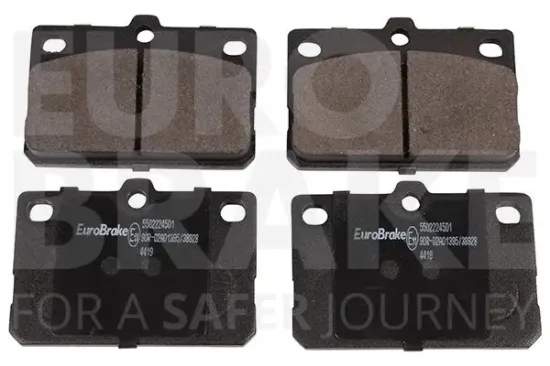 Bremsbelagsatz, Scheibenbremse Vorderachse EUROBRAKE 5502224501 Bild Bremsbelagsatz, Scheibenbremse Vorderachse EUROBRAKE 5502224501