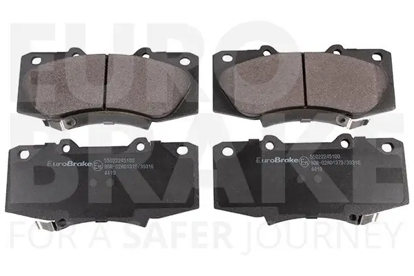 Bremsbelagsatz, Scheibenbremse Vorderachse EUROBRAKE 55022245100
