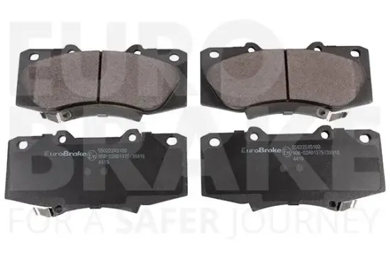 Bremsbelagsatz, Scheibenbremse Vorderachse EUROBRAKE 55022245100 Bild Bremsbelagsatz, Scheibenbremse Vorderachse EUROBRAKE 55022245100